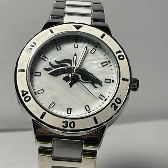 Denver Broncos NFL Stainless-Steel Women's PEARL Watch by Game Time NEW - Picture 7 of 8